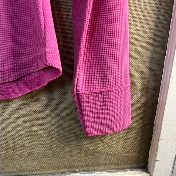 Boutique Pink Long Sleeve Henley Shirt - Picture 5 of 6